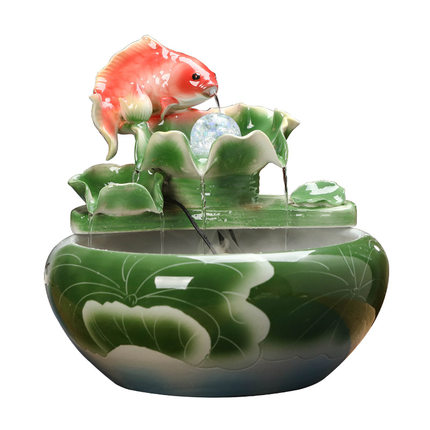 Kompatibelt porslin Jahrriesnge  till Lotus flowing water ornament cna0033 