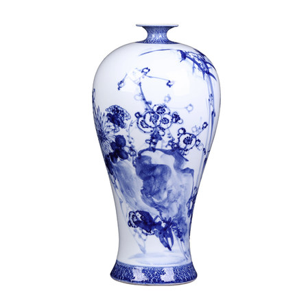 Kompatibelt porslin Jahrriesnge  till white blue vase cna0077 