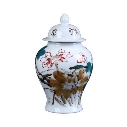 Kompatibelt porslin Jahrriesnge  till lotus flower vase cna0078 