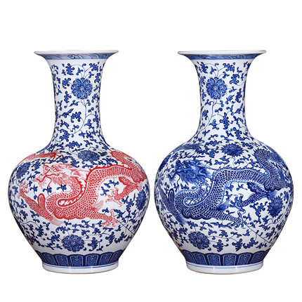 Kompatibelt porslin Jahrriesnge  till blue dragon vase cna0089 