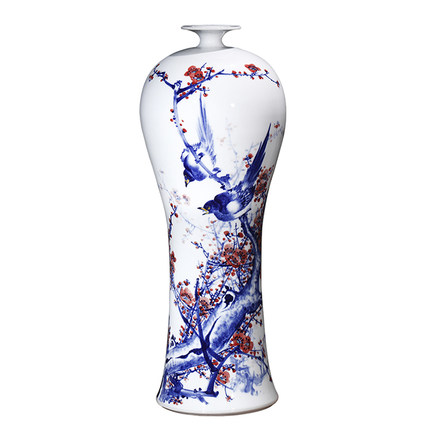 Kompatibelt porslin Jahrriesnge  till plum blossom birds vase cna0091 