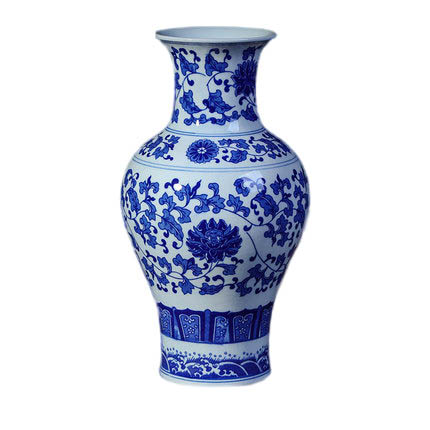 Kompatibelt porslin Jahrriesnge  till white blue vase cna0211 