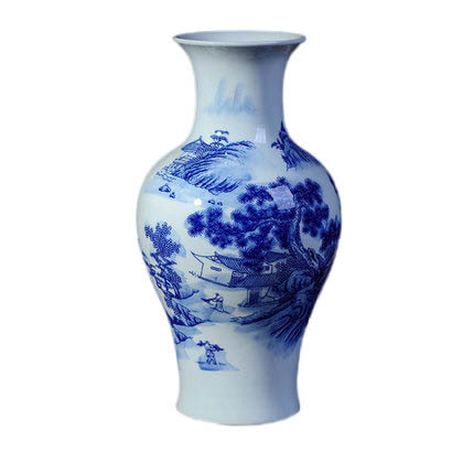 Kompatibelt porslin Jahrriesnge  till white blue vase cna0220 