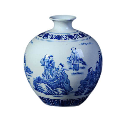 Kompatibelt porslin Jahrriesnge  till white blue vase cna0222 