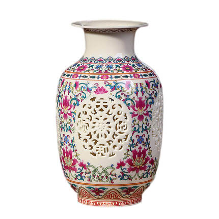 Kompatibelt porslin Jahrriesnge  till hollow out vase cna0392 