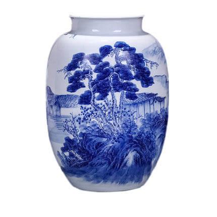 Kompatibelt porslin Jahrriesnge  till white and blue vase cna0534 