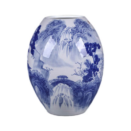 Kompatibelt porslin Jahrriesnge  till white and blue vase cna0538 