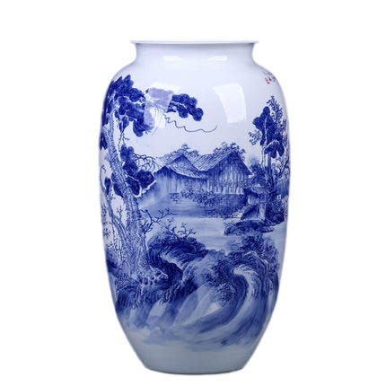 Kompatibelt porslin Jahrriesnge  till white and blue vase cna0543 