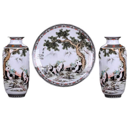 Kompatibelt porslin Jahrriesnge  till vase set three pieces cna0568 