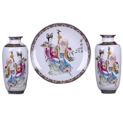 Kompatibelt porslin Jahrriesnge  till vase set three pieces cna0573 