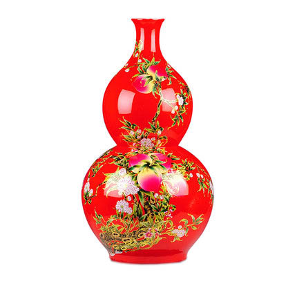 Kompatibelt porslin Jahrriesnge  till red gourd vase cna0721 