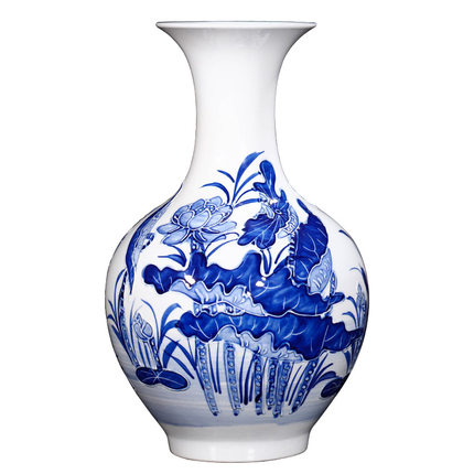 Kompatibelt porslin Jahrriesnge  till relief lotus vase cna0898 