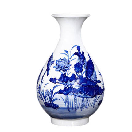 Kompatibelt porslin Jahrriesnge  till relief lotus vase cna0899 