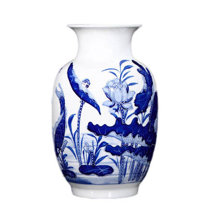 Kompatibelt porslin Jahrriesnge  till relief lotus vase cna0901 