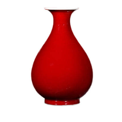 Kompatibelt porslin Jahrriesnge  till crack glaze red vase cna0947 