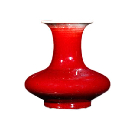 Kompatibelt porslin Jahrriesnge  till crack glaze red vase cna0948 