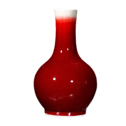 Kompatibelt porslin Jahrriesnge  till crack glaze red vase cna0949 