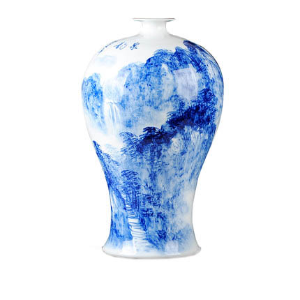 Kompatibelt porslin Jahrriesnge  till landscape painting vase cna1001 