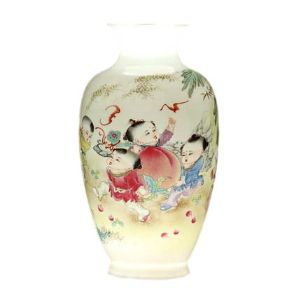 Kompatibelt porslin Jahrriesnge  till colorful landscape vase cna1003 