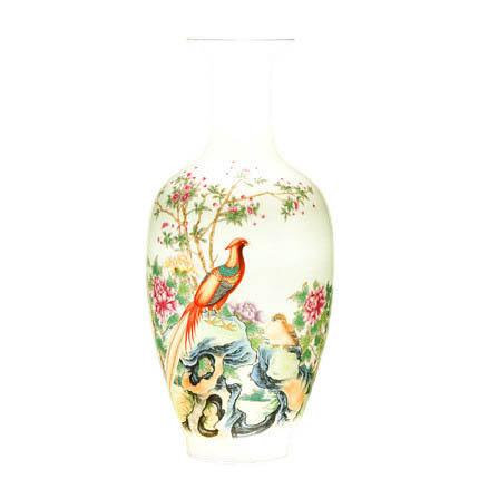 Kompatibelt porslin Jahrriesnge  till colorful landscape vase cna1004 