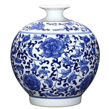 Kompatibelt porslin Jahrriesnge  till blue pomegranate flower vase cna1035 