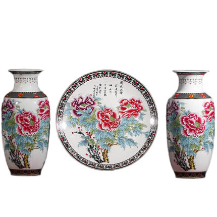 Kompatibelt porslin Jahrriesnge  till peony vase set 3pcs cna1047 