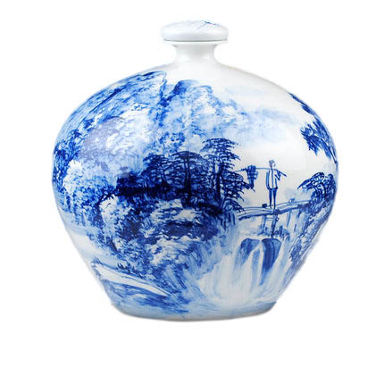 Kompatibelt porslin Jahrriesnge  till landscape painting vase cna1089 