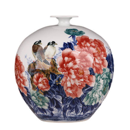 Kompatibelt porslin Jahrriesnge  till flowers and birds vase cna1109 