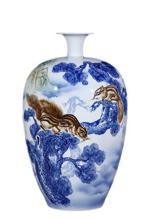 Kompatibelt porslin Jahrriesnge  till flowers and birds vase cna1116 