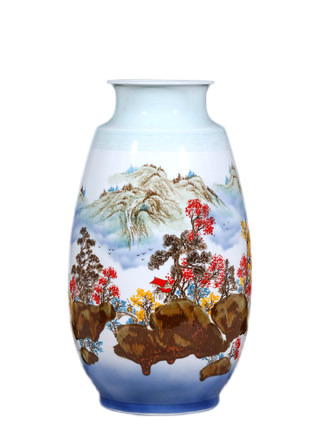 Kompatibelt porslin Jahrriesnge  till flowers and birds vase cna1118 