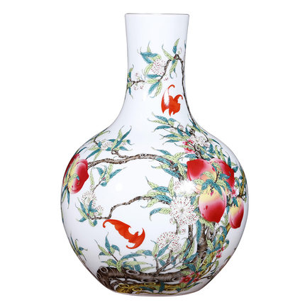 Kompatibelt porslin Jahrriesnge  till nine peach illustration vase cna1124 