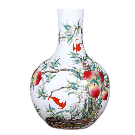 Kompatibelt porslin Jahrriesnge  till nine peach illustration vase cna1125 