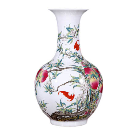 Kompatibelt porslin Jahrriesnge  till nine peach illustration vase cna1128 