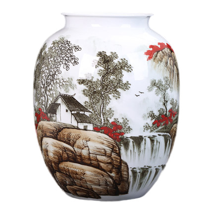 Kompatibelt porslin Jahrriesnge  till hand painted big vase cna1140 