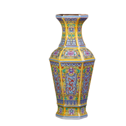 Kompatibelt porslin Jahrriesnge  till enamel Multilateral vase cna1205 