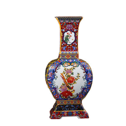 Kompatibelt porslin Jahrriesnge  till enamel Multilateral vase cna1209 