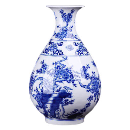 Kompatibelt porslin Jahrriesnge  till blue and white vase cna1331 