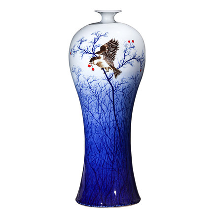 Kompatibelt porslin Jahrriesnge  till birds trees vase cna1350 