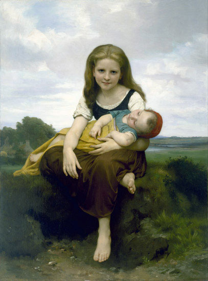 Kompatibelt Porträtt Jahrriesnge  till William Adolphe Bouguereau lpf11872 