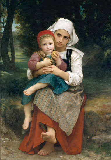 Kompatibelt Porträtt Jahrriesnge  till William Adolphe Bouguereau lpf11873 