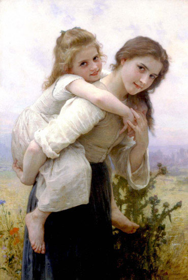 Kompatibelt Porträtt Jahrriesnge  till William Adolphe Bouguereau lpf11881 