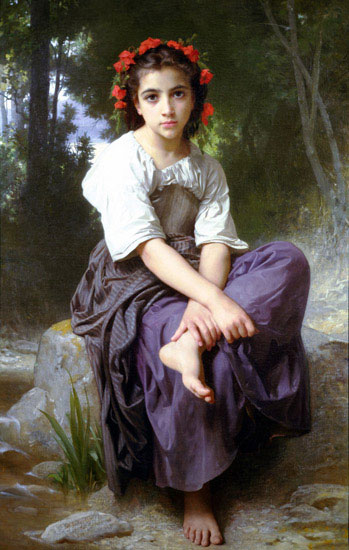 Kompatibelt Porträtt Jahrriesnge  till William Adolphe Bouguereau lpf11888 