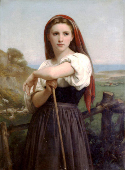 Kompatibelt Porträtt Jahrriesnge  till William Adolphe Bouguereau lpf11897 