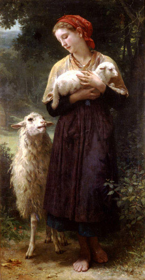 Kompatibelt Porträtt Jahrriesnge  till William Adolphe Bouguereau lpf11901 