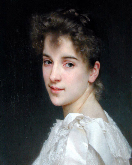 Kompatibelt Porträtt Jahrriesnge  till William Adolphe Bouguereau lpf11905 