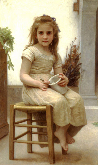 Kompatibelt Porträtt Jahrriesnge  till William Adolphe Bouguereau lpf11911 