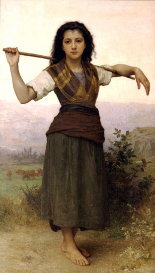 Kompatibelt Porträtt Jahrriesnge  till William Adolphe Bouguereau lpf11916 