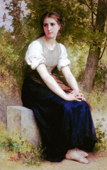 Kompatibelt Porträtt Jahrriesnge  till William Adolphe Bouguereau lpf11921 