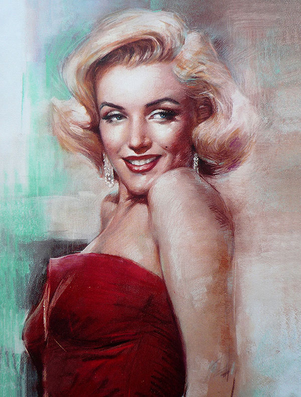 Kompatibelt Porträtt Jahrriesnge  till Marilyn Monroe lpg2646 